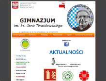 Tablet Screenshot of gimnazjum.wladyslawow.pl